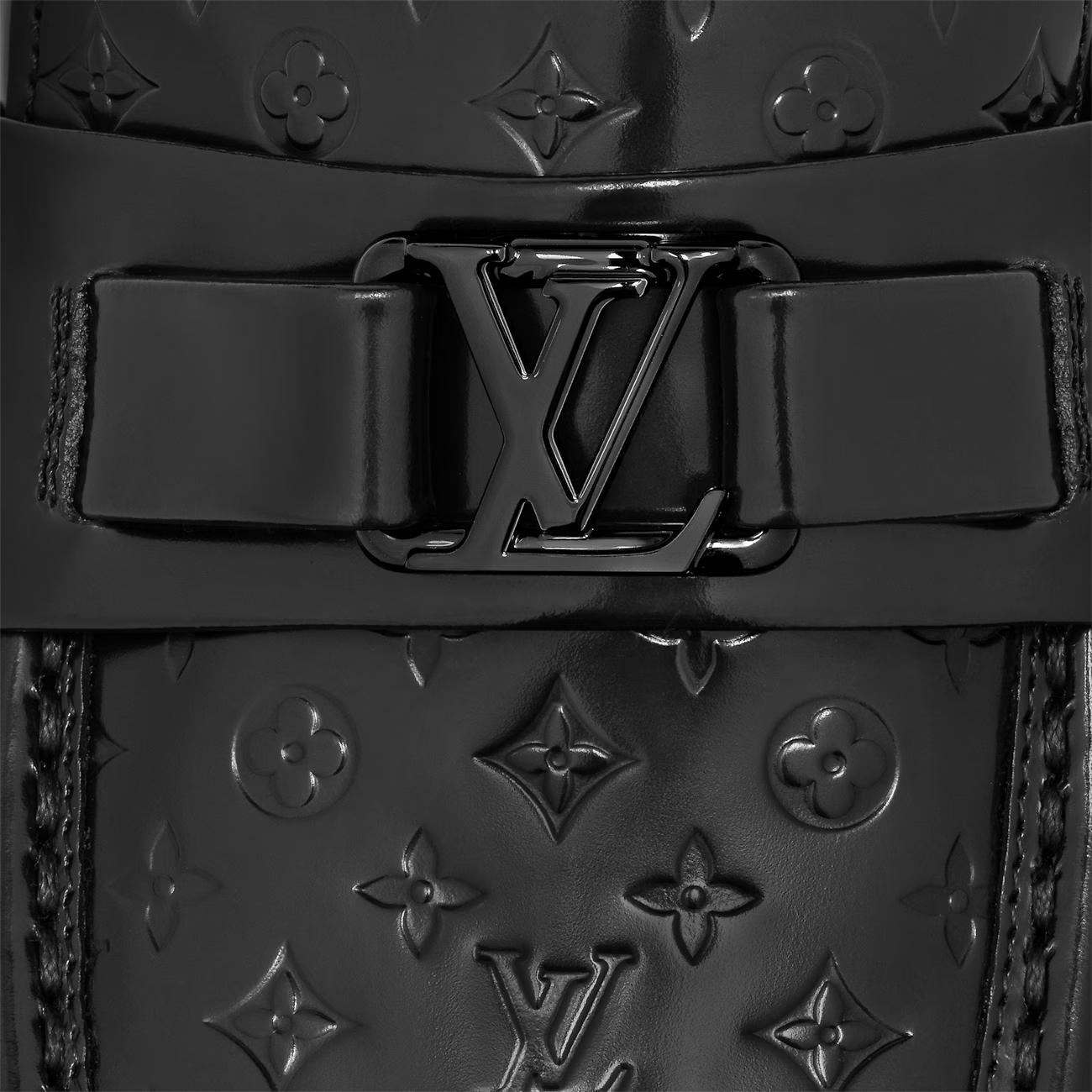 Giày Louis Vuitton LườI Maccosin Major Nam Đen